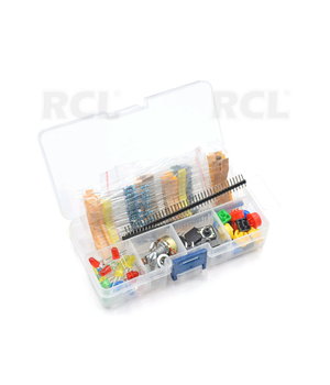Elektronisko komponentu komplekts ar rezistoriem, LED, slēdzi, potenciometru Arduino UNO, MEGA2560, Raspberry Pi

 ABRR15.jpg