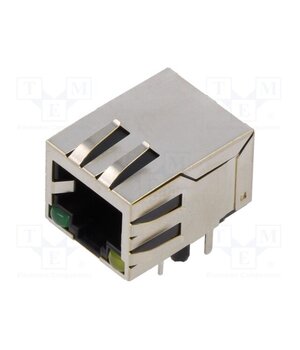 MTJ-88TX1-FSD-PG-LH Connector: RJ45; socket; PIN: 8; shielded,with LED; 8p8c; THT IK6c3ozXzPfOecZePehpSZR9rrYzvUr-lxXFEbNC18Y