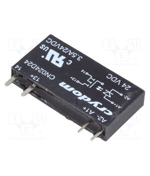 CN024D24 Relay: solid state; Ucntrl: 15÷30VDC; 3.5A; 0÷24VDC; THT; SIP; CN 3sRGksu2t1j5SxLsQLyiqtEY-HudzMtUfd9HazCo660