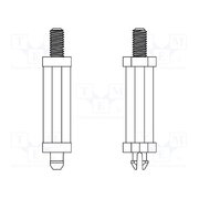 8G517V43116 PCB distance; polyamide 66; L: 8mm; screwed rod,snap fastener 9mW6ZCVpGErJBT1LWBeV1eS-n2lUF2eSfp0ef1AZaqc