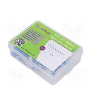 OKLEDT5100B5 Diode: LED-kit; THT; 5mm; 100pcs; blue; 2.7÷3.4VDC; plastic box 2qm7uU4h8x9U4wcnmpfLFalKUJjJOtJKAYJUyFYK3mM