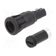 FX0458/1 Fuse holder; 5x20mm; 250V; on panel; black; UL94V-0; -20÷85°C 2JmlwO-gIF3c394ZItiSHsFuhnkyjbd33L2-n95zvuU