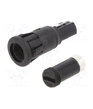 FX0458/1 Fuse holder; 5x20mm; 250V; on panel; black; UL94V-0; -20÷85°C 2JmlwO-gIF3c394ZItiSHsFuhnkyjbd33L2-n95zvuU