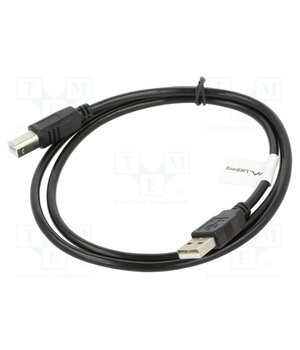 CA-USBA-10CC-0010-BK Cable; USB 2.0; USB A plug,USB B plug; gold-plated; 1m; black kfSml0646bqZJI0KjMR5_aTUYc2STfiwJI0aQE2vEDk