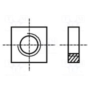 1092480 Nut; square; M3; 0.5; steel; Plating: zinc; BN 145; DIN 562 e_S_Vv3APJIRYpLHxrUwIC3um_QeO1CuCSaMZRlXl1E