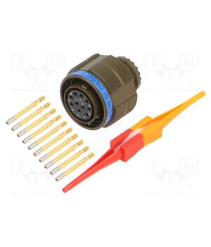 D38999/26WC98SN Connector: military; plug; female; PIN: 10; straight; crimped; 7.5A 2k2wDpACXsFv5U6cdbm0r8qzcRHS1X6XaqASDWYHFC8
