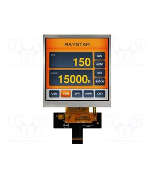 RFA6400E-AWW-MNN Display: TFT; 4"; 480x480; Illumin: LED; Dim: 78.8x82.95x4.77mm; RGB o33OoGARLFtrtEo32clDCp5eApk4hqAxNeKDzaZBL1M