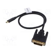 CA-CMDV-10CU-0005-BK Adapter; USB 3.1; DVI-D (24+1) plug,USB C plug; gold-plated 5Qhx2N3acHJ6Zkt51C_0NQyUYeev9lLzg-F3ikQ5m80