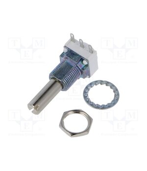 P11S1V0FLSY00502KA Potentiometer: shaft; single turn; 5kΩ; 1W; ±10%; 6mm; linear hCQx2YOZ-Nmg2ZGaJEVN-uX4glDf6l_Xgd_UbgKJ2Tg