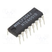 NTE4051B IC: analog switch; demultiplexer,multiplexer; Ch: 8; DIP16; 600uA SRwdhqTcVDOzue2J11fRdH6yIxcqLToAbIMyMpxCzzs