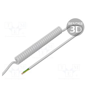 SPT00060B Wire: coiled; 4x0.15mm2; unshielded; PUR; white; 300V; 0.5m; 2m y1uD9kzBdvI7nhrdsLY1Ukj8qDW58z-A1IdGwvLQw4k
