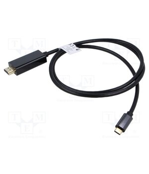 CA-CMHD-10CU-0010-BK Adapter; USB 3.2; HDMI plug,USB C plug; gold-plated; 1m; black ADKR57OejJElrIBAsxCiAuNnqjufWgPotqPjdH_OHtE