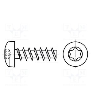 3137672 Screw; 2.5x14; Head: cheese head; Torx®; TX08; hardened steel O0nfbiLJjqLEOtpcMEkCH3GOmzMzqVE7TXZnSbXK8d0