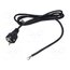 POSAC-16/7/7L-30B Cable; 3x1.5mm2; CEE 7/7 (E/F) plug angled,wires; PVC; 3m; black IJxVMKBxu7QZO1q24LLFxviR5EJxy1T2HuunM68MeJg