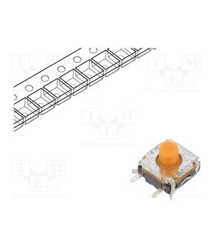 KSC441 V2 70SH SP DELTA LFS Microswitch TACT; SPST-NO; Pos: 2; 0.05A/32VDC; SMT; none; 4N; 5.2mm ugNbBZlOPjoHp7lC0Xn4c22KBUUmESXK3k7BvmTNDag
