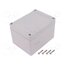 1555G2GY -AS Enclosure: multipurpose; X: 90mm; Y: 120mm; Z: 80mm; 1555; grey R7FAdjIFxfsPKDNZfFjNvFI5jC1BJx_8pRvnl4KLKiQ