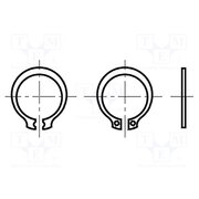 1287141 Circlip; spring steel; Shaft dia: 5.7mm; BN 818; Ring: external 6rjvpUKO11XsbCBrDSDOkiPOEj-JJtlkfpE8-wbR8B8