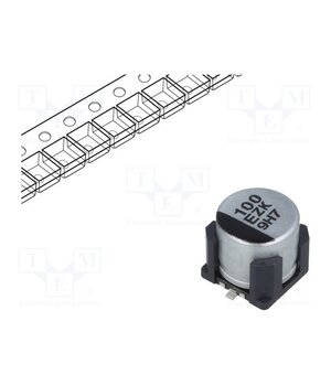 EEHZK1E101UV Capacitor: hybrid; 100uF; 25VDC; SMD; ESR: 50mΩ; ZKU; ±20%; 4000h BVZAg6hp2v46eZFk0yuHLSKQRgfnd_AHOGAo7sivTUI