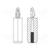 8G501V42562 PCB distance; polyamide 66; L: 6mm; screwed fole,snap fastener 8txvv8Lp7r_pZh2CU9gPsPzqH8THqfPCN4Ig9DTH98E