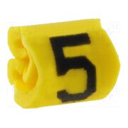 515-01654 Markers; Marking: 5; 1÷3mm; PVC; yellow; -65÷105°C; leaded; HGDC1-3 ofYVCb7CLkzrbEbR-03fvRAc898jf1eBsg0Bqa4XHuw