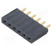 SSW-106-01-G-S Connector: pin strips; socket; female; PIN: 6; straight; THT; 2.54mm OnPQlKzTJTvNdv92_NO0IVg7svGJSCnKVeMwSLAYtRI