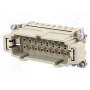 09330162602 Connector: HDC; contact insert; male; 16A; 500V; Han E®; PIN: 16 4CTJomwtdgZW_TsjiS5up6VTSq2uhNIi3D2J8OgvSmU