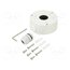 PFA134 Accessories: junction box; Ø90x35mm; white; -40÷60°C; aluminium sgo2G7KmqbzZ43FbCO2ks8FeTDwH2yggOPWH38LbV5Q