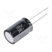 ECA2DHG101 Capacitor: electrolytic; THT; 100uF; 200VDC; Ø16x25mm; Pitch: 7.5mm 35B70CQe9w3E57R5FdJO7AVGd31IDOPkcyM4x7Iv1No
