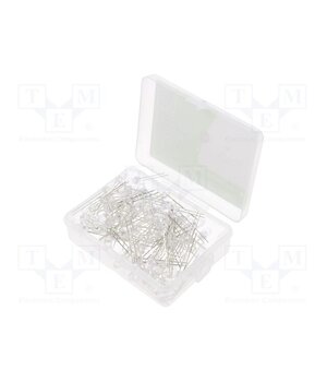 OKLEDT5100M4 Diode: LED-kit; THT; 5mm; 100pcs; natural white; 2.7÷3.4VDC; 20mA evoGy2CXV0Q0mu2WRleIMGmQO1Xggj2fN8Z90i1w4tA