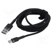 CATKLF-CG1 Cable; High Speed,USB 2.0; USB A plug,USB C plug; 2m; black; 2A R0TzYCBk_6yInMAPgp88BjNoHnqlpycvTGH7TPXrhO8