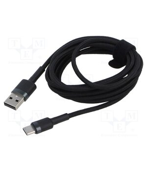 CATKLF-CG1 Cable; High Speed,USB 2.0; USB A plug,USB C plug; 2m; black; 2A R0TzYCBk_6yInMAPgp88BjNoHnqlpycvTGH7TPXrhO8