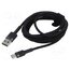 CATKLF-CG1 Cable; High Speed,USB 2.0; USB A plug,USB C plug; 2m; black; 2A R0TzYCBk_6yInMAPgp88BjNoHnqlpycvTGH7TPXrhO8