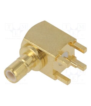 RF3-46-T-00-50-G Connector: SMB; socket; female; angled 90°; THT; on PCBs; PTFE 0DkGWZ75acsP9x6rAwS3f7JOsIEa5anKOvO9DKmO5xk
