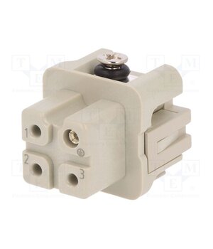 DA-003-F Connector: HDC; contact insert; female; DA; PIN: 4; 3+PE; size D3A Z3X3UF4p7upx3UUNLis_ffHC9zZwI6KJQzfzuRSiHzs