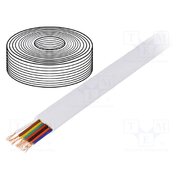 TEL-0081-100/WH Wire: telecommunication cable; 8x28AWG; stranded; white; 100m ey8TNYGjZ_D7ZCNQHPT_YksghqK3NJGnLuS9GNg8bXk