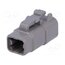 DTM06-4S Connector: wire-wire; terminals, size 20; plug; female; DTM; PIN: 4 NHr9XCqax62MwJcAm-k2HeqwlsRMXwmOdc3OErE1ck4