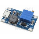 Power supply DC-DC converter Step-up 1...20V 2A, micro USB connector, MT3608

