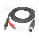 CABLE 2xRCA-DIN 5pin 1.5 m