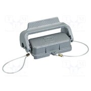 09200105423 Protection cover; size 10A; Han; with latch; metal; 49.5x16mm 7aYTj1Hjz3wbfl9lIkG_yVd4WtNT3qEuqYWpwqvnOVk