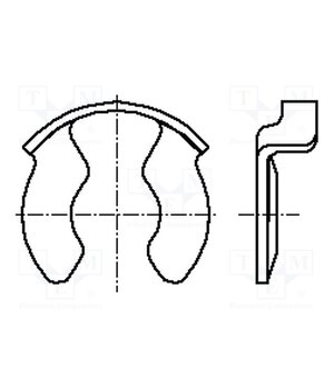 B6/BN13194 Circlip; spring steel; Shaft dia: 6mm; BN 13194; Ring: external 5_0mv6dvrfPF2k4dnmaVTnRvhhSafqfD6tfSvpBNgl4