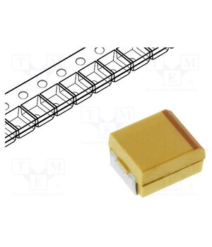 T491C106K010AT Capacitor: tantalum; 10uF; 10VDC; SMD; C; 2312; ±10%; -55÷125°C; T491 F72piT1_4yfsI-SjIaFbK8KlHLdl5Cs2wuem-W1xNKI