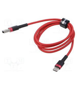 CATKLF-B09 Cable; High Speed,USB 2.0; USB A plug,USB C plug; 1m; red; 3A leAViSyaeFlN7ufI2mZUxtdqUQeIrwqTy1wyF1aIw_g