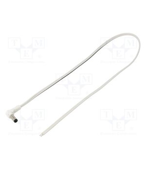 A21-TT-T050-050WH Cable; 2x0.5mm2; wires,DC 5,5/2,1 plug; angled; white; 0.5m cLeidoJMSdTlxxWsPawE52o7U4M5Ce87UCasM9W6zYM
