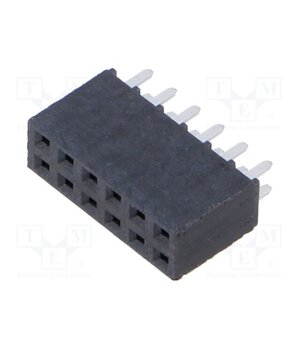 SSW-106-01-F-D Connector: pin strips; socket; female; PIN: 12; straight; THT; 2x6 LIweRtNfkox9w1tpvY3dLfmnPsaz1G9PlHEdsfNwGB4
