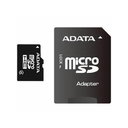 ATMINTIES kortelė micro SD 16GB A-DATA,  su SD adapteriu,  Class 4