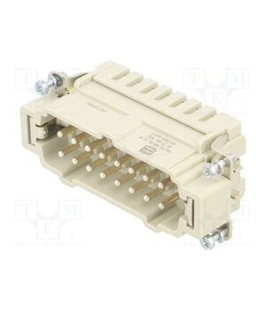 09330162676 Connector: HDC; contact insert; male; 16A; 500V; Han® ES; PIN: 16 uipfJA8c8i2THhxc2MLatGeM4PvZUdCMAQ8FFp6tAYw