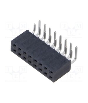 SSW-108-02-L-D-RA Connector: pin strips; socket; female; PIN: 16; angled 90°; THT RHUzFu6rfL2ULveb_37mkqKv5I9HBw7UqdAO2RDjml0