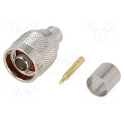 H3250 H1000 CABLE Connector: N; plug; male; straight; crimped; gold-plated; H1000 dFvI2fTgGld1wscxGSW6B7PMM4ZnMjKmwqFTAjtAtmo