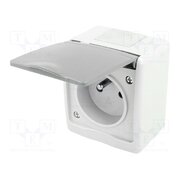 D.3610SG/1 Connector: AC supply; socket; 2P+PE; 250VAC; 16A; grey; PIN: 3; IP44 oVEiADhYhdmkOHxmhfDeurQDrOHS54YDgCFn_tofGpg