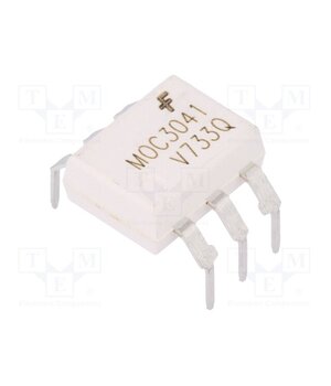 MOC3041TVM Optotriac; 4.17kV; zero voltage crossing driver; DIP6; Ch: 1 tmFDXDSdSKnCDOPNDhdw3axNtSgp5T-aYejO7Gug71o